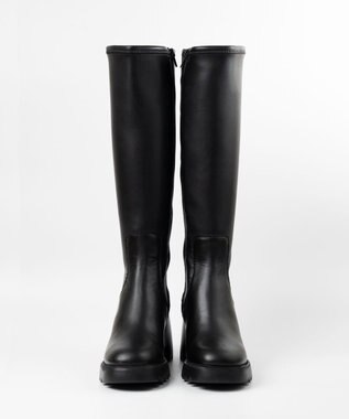 BONTRE 【UNISA/ウニサ】ストレッチタンクソールロングブーツ ブラック