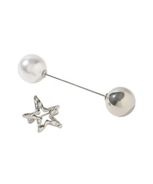 AMERICAN HOLIC 【2点SET】パールピン&スター Silver