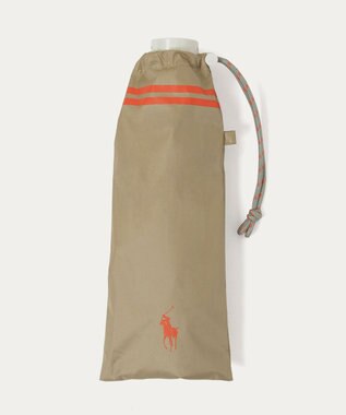 MOONBAT 【 遮光率100％/遮熱/UV/軽量】POLO RALPH LAUREN（ポロ ラルフローレン）晴雨兼用日傘 ワンポイント ポロポニー バイカラー  折りたたみ傘 ベージュ