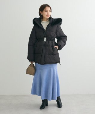 Green Parks ・ｓｗｉｎｇ　ｂｙ　フリルハイネックリブニット Off White