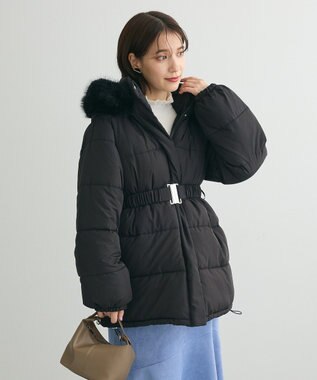 Green Parks ・ｓｗｉｎｇ　ｂｙ　フリルハイネックリブニット Off White