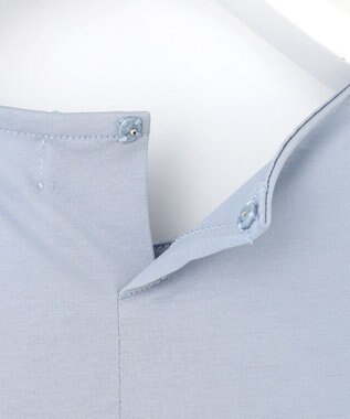 J.PRESS LADIES 【洗える・接触冷感】プレーティングジャージー フレア カットソー スモーキーブルー系