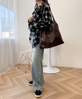 WEGO トライアングルトート ブラウン