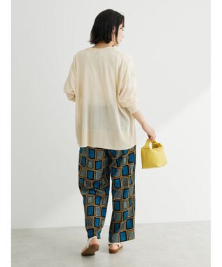 Green Parks フィラメントラメシアーカーディガン Off White