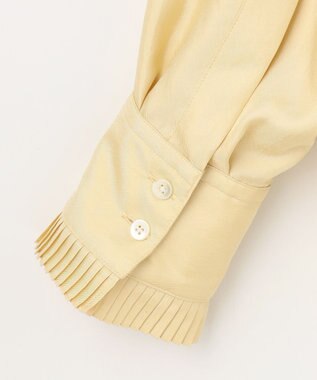 #Newans 【ANSWER for ファッショニスタ】プリーツボウタイ付シャツ イエロー系