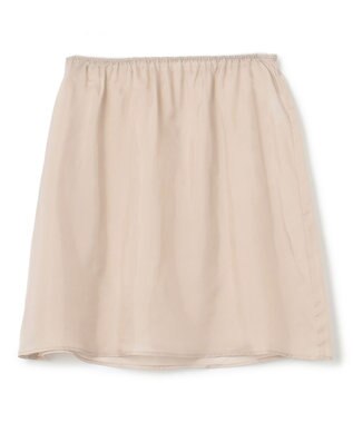 BEIGE， 【洗える・L-size】CINDY / クルーネックドレス Sheer Orange × White