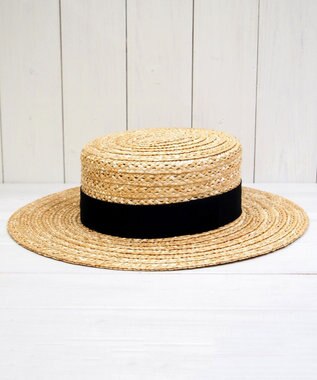 石田製帽 【UNISEX】ビンテージストローレース  キャノチエ ナチュラル