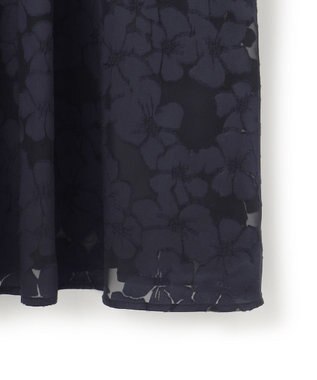 23区 L 【APPLAUDIR】フラワーサテンオパール ドレス ネイビー系