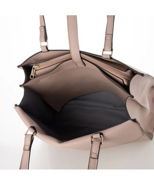 UNBILLION cachecache WEB限定ヒネリディテールA4トートバッグ ピンク