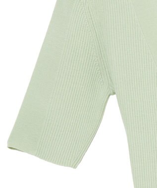 JOSEPH 【洗える】ファインリブメリノ　ショートスリーブニット Matcha