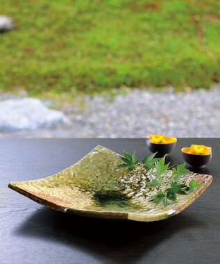 たち吉 【たち吉】松禄 角皿〈1枚〉 伊賀焼