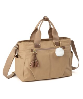 ACE BAGS & LUGGAGE kanana project collection タッセル-e 2wayショルダーバッグ 68873 ベージュ