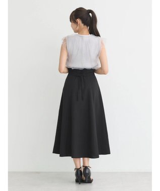 earth music&ecology バックレースアップスカート Black