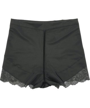 WACOAL オーバーパンツ ショート丈 ヒップアップで脚長シルエット ウエスト部分をすっきり見せる 一枚ばき可能 重ねばきにもおすすめ レディース GRC630 /ワコール ブラック