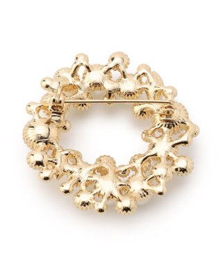 23区 ビジューMIX サークル ブローチ ゴールド系