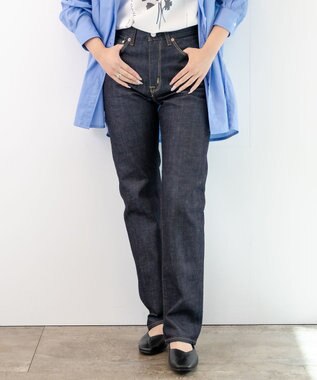 caqu modern straight レギュラーストレートデニムパンツ re.birth