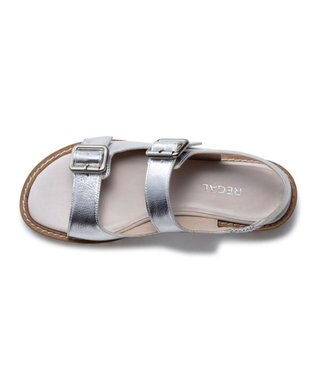 REGAL FOOT COMMUNITY 【リーガルレディース】F28R ダブルバックルサンダル サンダル シルバー