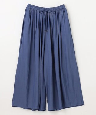 ANY L 【ウエストゴム】リラックススカーチョ ブルー