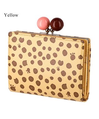 tsumori chisato CARRY ポルカドット 2つ折り財布 がま口 イエロー