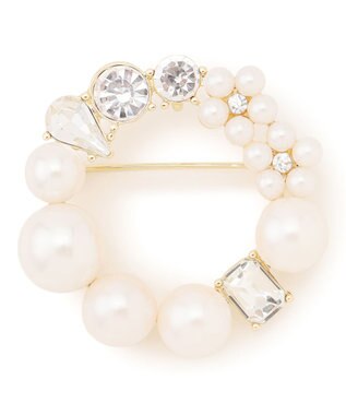 TOCCA PEARL INNOCENCE 2WAY BROOCH NECKLACE ブローチネックレス ゴールド系