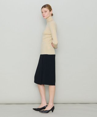 JOSEPH 【洗える】ウールリブ　ハイネックニット Pale Olive