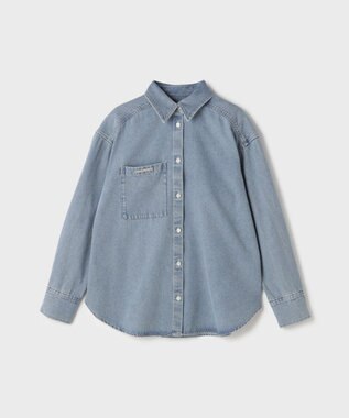GRACE CONTINENTAL デニムボウタイシャツ ブルー