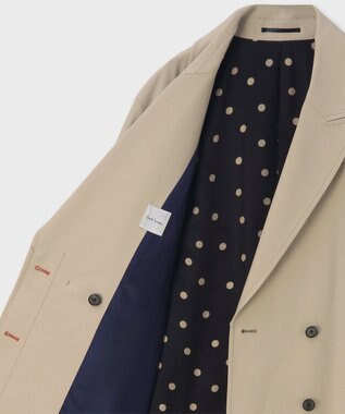 Paul Smith コットンギャバジン ロングコート ライトベージュ