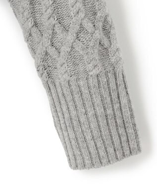 23区 L 【SLOW/一部店舗限定】ハイネック アランニット ライトグレー系