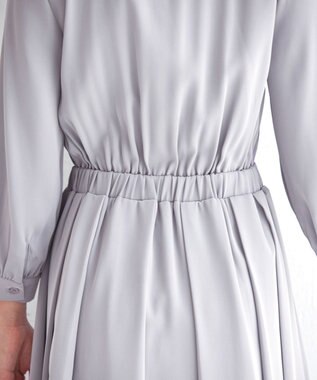 Tiaclasse 【洗える】ラッフルフリルワンピース サックスグレー