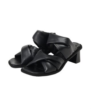 AMERICAN HOLIC パフツイストサンダル Black