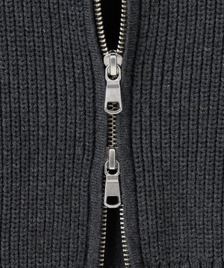 J.PRESS MEN 【WEB・一部店舗限定】フルジップカーディガン グレー系