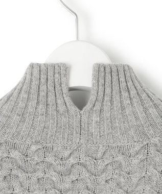 23区 L 【SLOW/一部店舗限定】ハイネック アランニット ライトグレー系