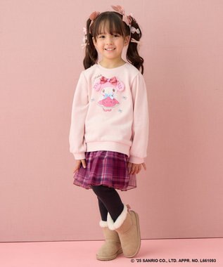 ANY KIDS 【マイメロディ＆クロミ×ANY KIDS】アップリケ トレーナー ピンク×マイメロディ