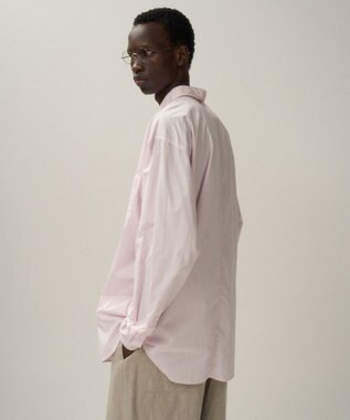 ATON GIZA BROAD | ウォッシュドシャツ - UNISEX PINK