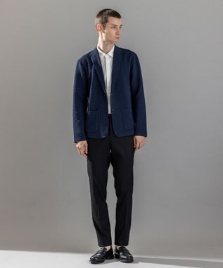 JOSEPH HOMME ＜新色追加＞【オリジナル素材/シワになりにくい】ライトタックジャージー パッチポケット ジャケット ネイビー系