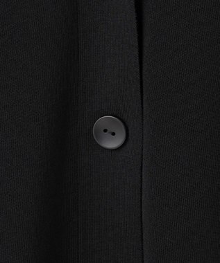 ICB 【洗える】ドライコットンアセテート ニットジャケット ブラック系