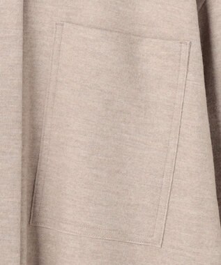 BEIGE， MONTAIGNE / ウールオーバーサイズシャツ Top Taupe