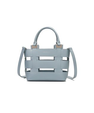 style code 【MERCURYDUO/マーキュリーデュオ】軽量メッシュ　花柄巾着付ミニトートバッグ ブルー