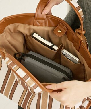 ROOTOTE 3585【ルートート】LT.デリ.ストライプ-A 02：ブラウン