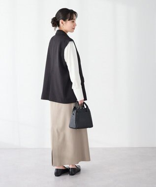 CRAFT STANDARD BOUTIQUE ＜セレモニー＞カットアウトデザインテーラードジレ Black