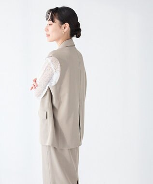 CRAFT STANDARD BOUTIQUE ＜セレモニー＞カットアウトデザインテーラードジレ Beige