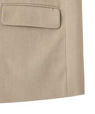 CRAFT STANDARD BOUTIQUE ＜セレモニー＞カットアウトデザインテーラードジレ Beige