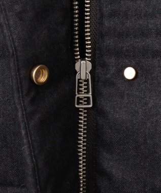 組曲 S ライトタフタショートダウンコート チャコールグレーツイード系5