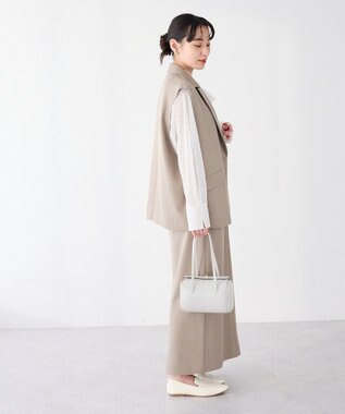 CRAFT STANDARD BOUTIQUE ＜セレモニー＞カットアウトデザインテーラードジレ Beige