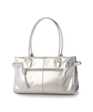 UNBILLION ペルケ perche / 牛革×ナイロンランドスケープトート シルバー