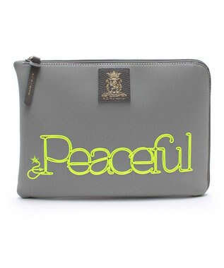 A.D.M.J. 【魔法の様に軽い】マジックライト/コード刺しゅうフラットポーチ2セット(S・LL) GR/MA