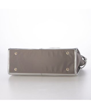 UNBILLION ペルケ perche / 牛革×ナイロンランドスケープトート シルバー