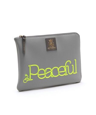 A.D.M.J. 【魔法の様に軽い】マジックライト/コード刺しゅうフラットポーチ2セット(S・LL) GR/MA