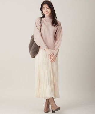 ANY SIS フェイクファーチェーン トートバッグ ブラウン