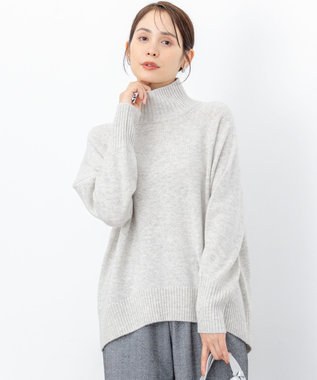 ウールカシミヤミックス ロールネックニット